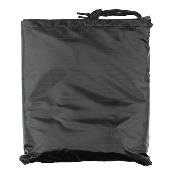 Regen Poncho black opbergzak