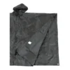 Poncho black opties Poncho opties tent en slaapzak Regen Poncho black opties tent en slaapzak