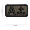 Patch Bloedgroep A positief groen Patch geborduurd Bloedgroep A positief groen