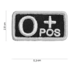 Patch Bloedgroep Zwart