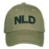 Cap NLD groen voorkant Baseball Cap NLD groen met NLD borduring