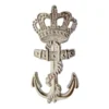 Baret Embleem Marine zilverkleurig