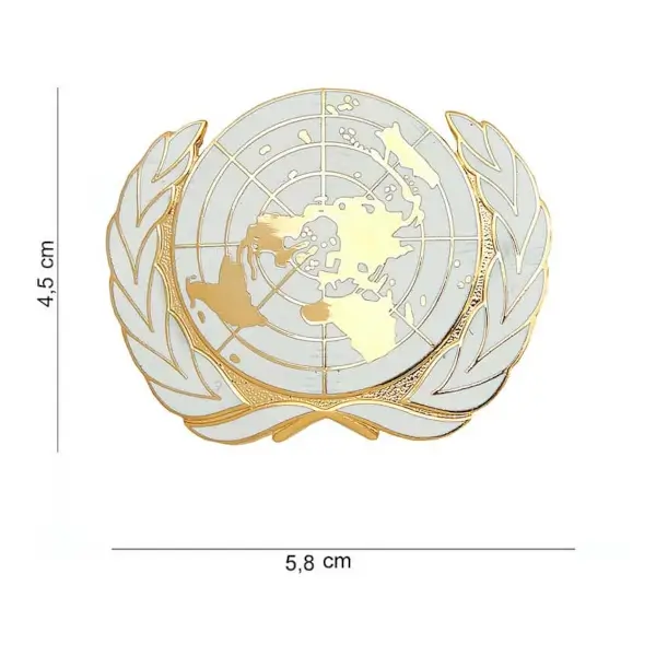 Embleem Verenigde Naties afmeting