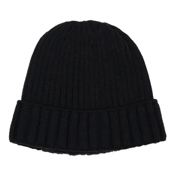 Gebreide, warme Fostex Muts Zwart