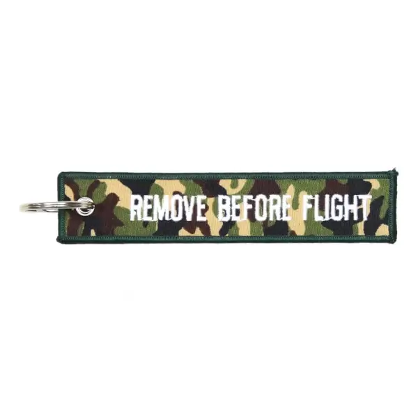 Sleutelhanger RBF Remove Before Flight Woodland