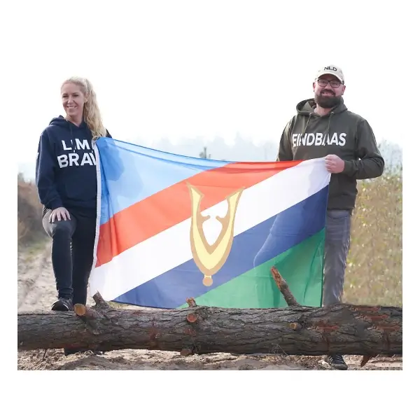 Veteranenvlag 100x150 sfeer