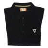 poloshirt heren veteranenshop blauw gevouwen