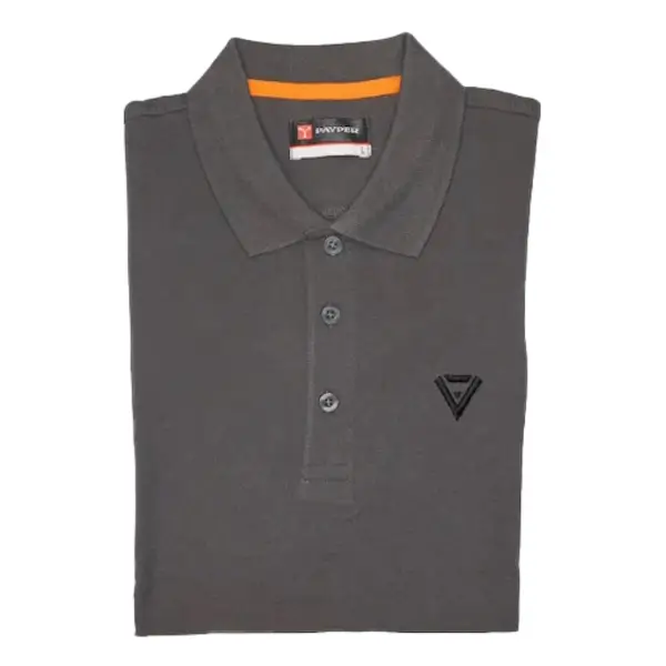 poloshirt heren veteranenshop grijs gevouwen