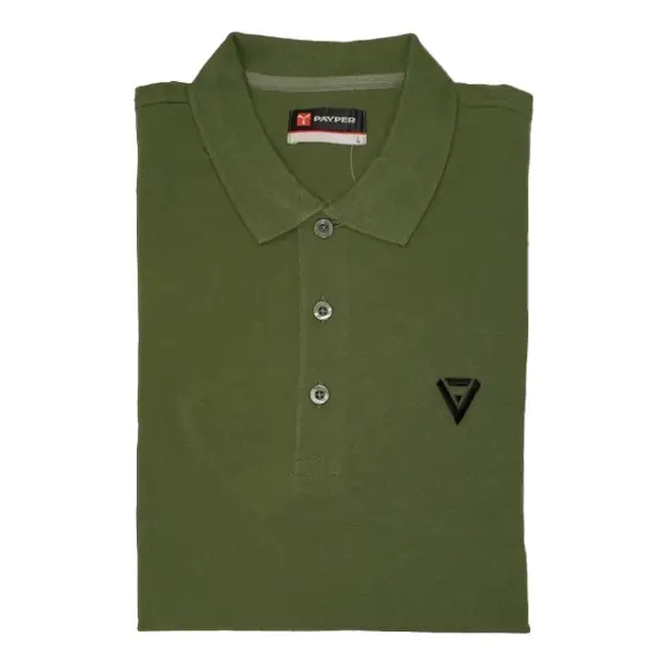 poloshirt heren veteranenshop groen gevouwen