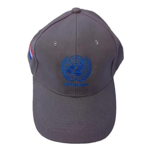 Baseball cap Veteraan UNPROFOR grijs voorzijde