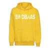 Hoodie eindbaas geel sweater met capuchon