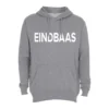 Hoodie eindbaas grijs sweater met capuchon