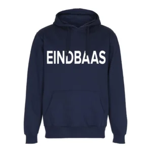 Hoodie eindbaas marineblauw sweater met capuchon