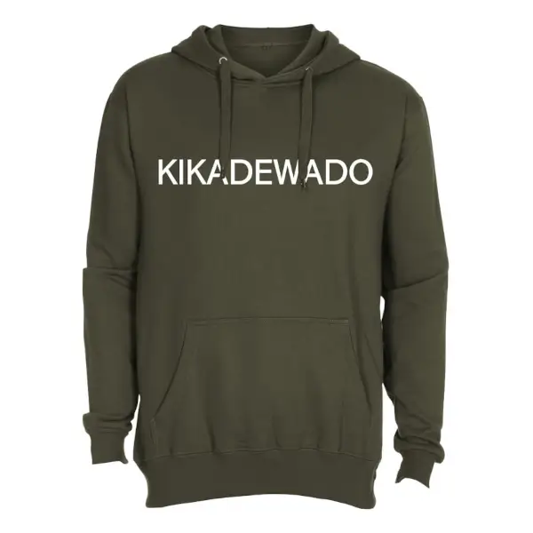 Hoodie kikadewado legergroen trui met capuchon
