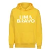 Hoodie lima bravo geel Hoodie lima bravo geel sweater met capuchon