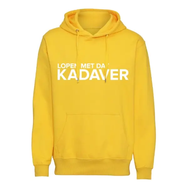 Hoodie lopen met dat kadaver geel trui met capuchon