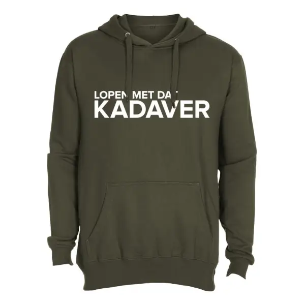 Hoodie lopen met dat kadaver legergroen trui met capuchon