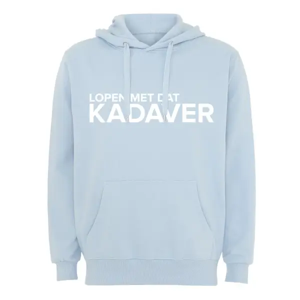 Hoodie lopen met dat kadaver lichtblauw trui met capuchon