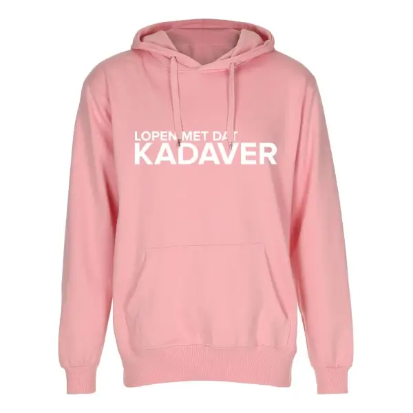Hoodie lopen met dat kadaver roze trui met capuchon