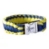 Korps Rijdende artillerie geelblauw copy Armband paracord rijdende artillerie geel-blauw