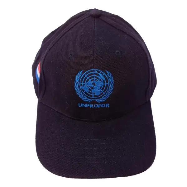Baseball cap Veteraan UNPROFOR zwart voorzijde