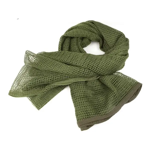 netsjaal groen camouflagesjaal detail