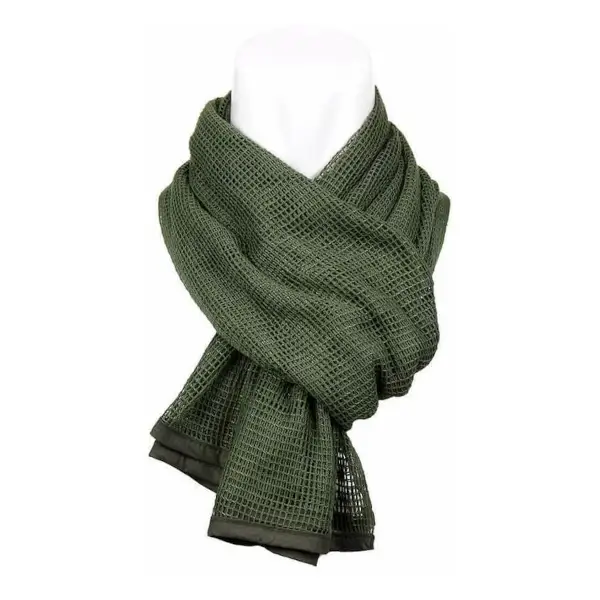 Netsjaal groen camouflagesjaal