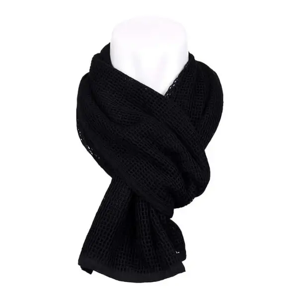 Netsjaal zwart camouflagesjaal