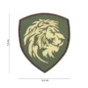 Embleem 3D Nederlandse leeuw groen afmetingen