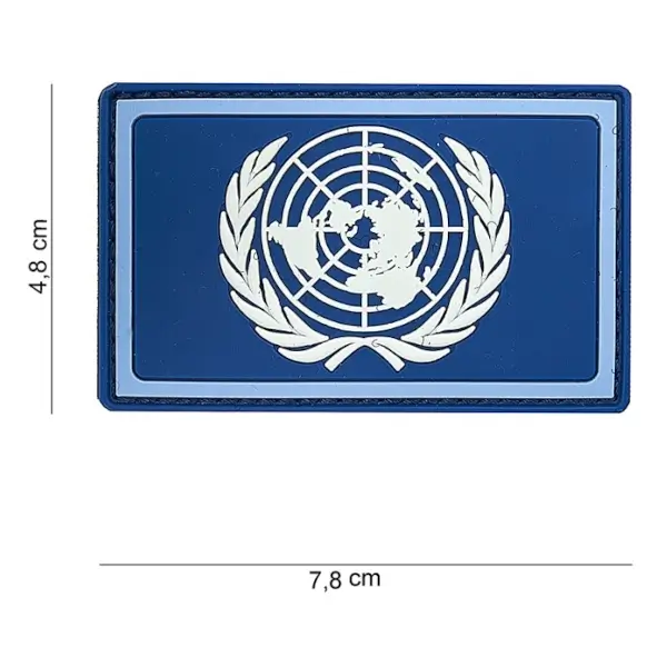 Embleem 3D PVC VN blauw afmetingen