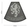 Embleem 3d pvc je maintiendrai grijs afmetingen