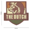 Embleem 3d pvc the dutch bruin afmetingen