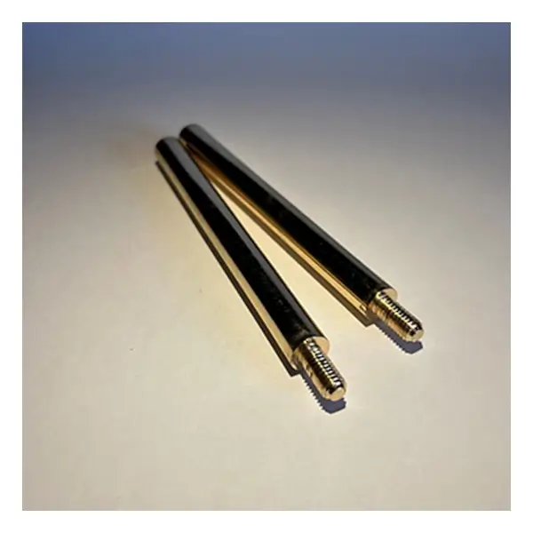 Massieve messing pennen shadowbox 2 stuks