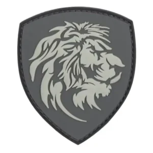 Patch 3D Nederlandse Leeuw grijs