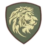 Patch 3D PVC Nederlandse leeuw groen
