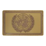 Patch 3D PVC Verenigde Naties bruin