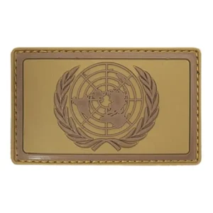 Patch 3D PVC Verenigde Naties bruin