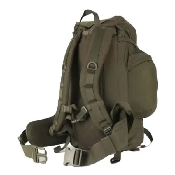 Snugpak Sleeka Force 35 olive achterkant rugzak