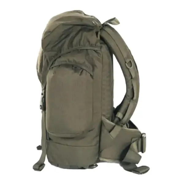 Snugpak Sleeka Force 35 olive rugzak zijkant