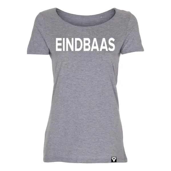 T-shirt dames eindbaas grijs damesshirt