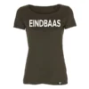 T-shirt dames eindbaas legergroen damesshirt