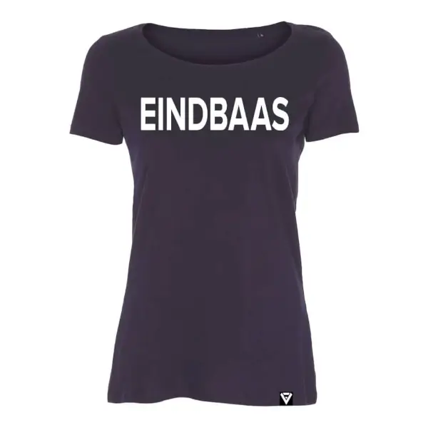 T-shirt dames eindbaas marineblauw damesshirt