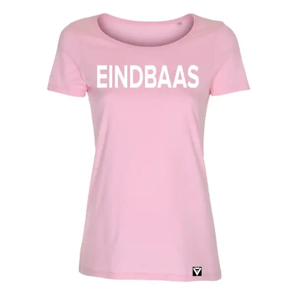 T-shirt dames eindbaas roze damesshirt