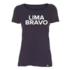 T-shirt dames lima bravo marineblauw damesshirt