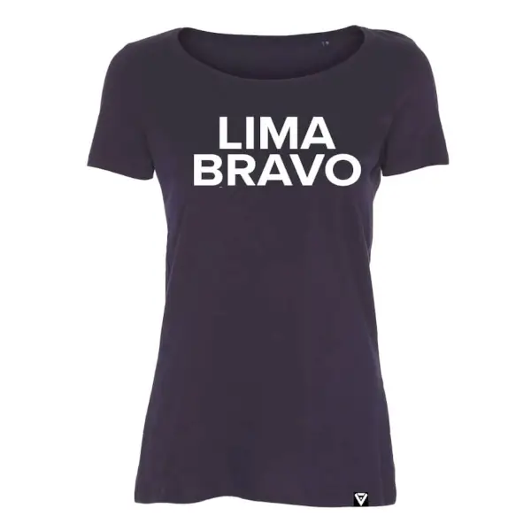 T-shirt dames lima bravo marineblauw damesshirt