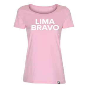 T-shirt dames lima bravo roze damesshirt