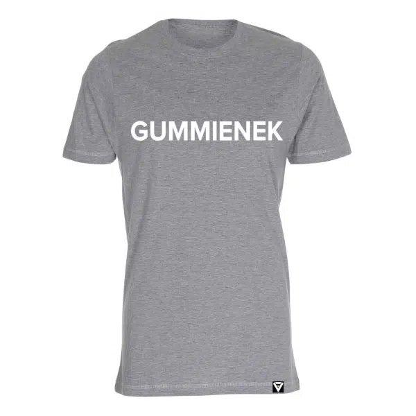 T-shirt heren gummienek grijs herenshirt