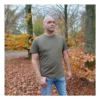 T-shirt heren legergroen sfeer