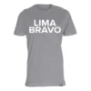 T-shirt heren lima bravo grijs T-shirt heren lima bravo grijs