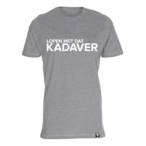 T-shirt heren lopen met dat kadaver grijs